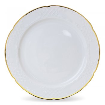 Flora Prato Raso com Filete de Ouro 27cm