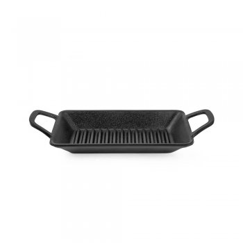 GX 5627 Mini Travessa Grill com Alça Black Melamina 100% Profissional 22cm