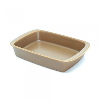 Tango Travessa Refratária Pequena Marrom 28cm 1,4L