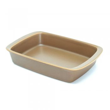 Tango Travessa Refratária Média Marrom 34cm 2L