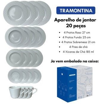 APARELHO DE JANTAR INGRID 20 PCS 96011/887