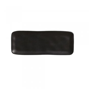 Preto Matte Travessa Retangular P Orgânico 22x9,5cm