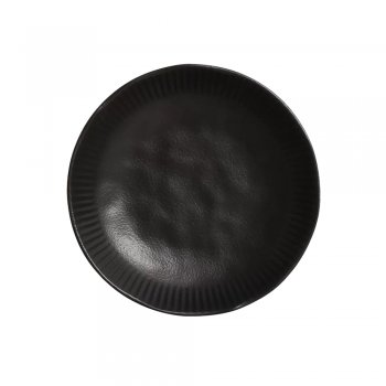 Linhas Preto Matte Prato Fundo Linhas 22,5cm 830ml