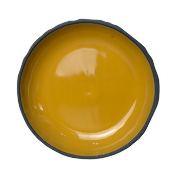 PRATO TEXTURE G AMARELO (1200 ml) Segunda Linha