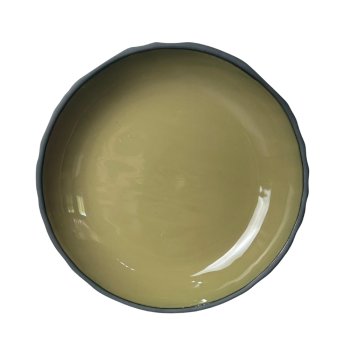 PRATO TEXTURE G VERDE OLIVA (1200 ml) Segunda Linha