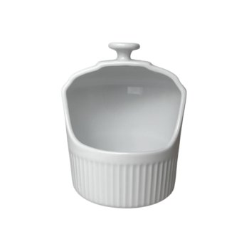 Assar e Servir Pote para Sal ( saleiro ) Branco