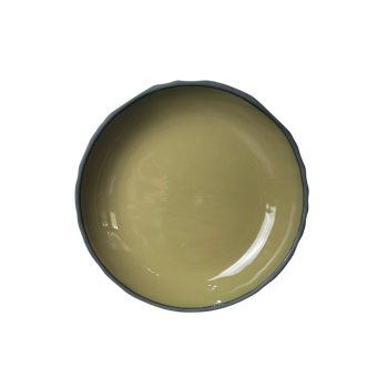 Prato Texture P Verde / Preto 21 cm - Studio Germer