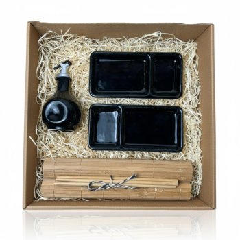 Kit Japones Premium Completo Para presente - 2 pessoas preto repartição