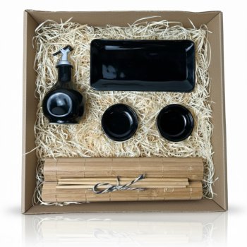 Kit Japones Premium Completo Para presente - 4 pessoas preto organico