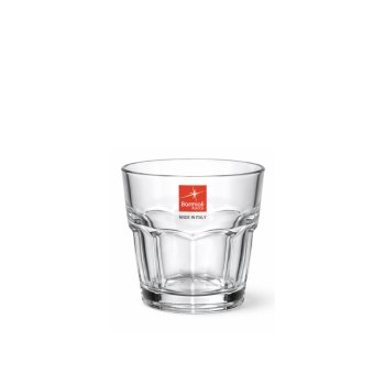 Copo Rock Bar baixo empilhável de vidro temperado - 210ml