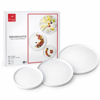 Conjunto 3 Pratos Grangusto Alta Cucina Italiana - Bormioli