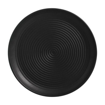 Travessa Orgânica Espiral Preto Matte 31 cm