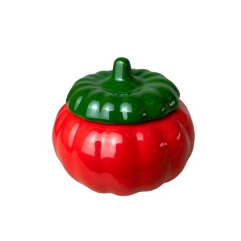 Moranga Vermelha com Tampa verde 8cm (472)