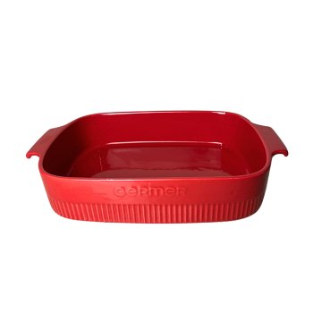 Assar e Servir travessa retangular vermelha 35 X 22 X 6,8 CM 2980 ML 2ª linha