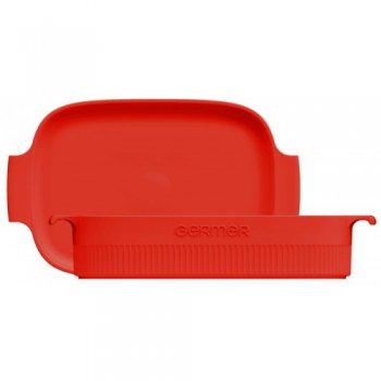 TRAVESSA ASSAR E SERVIR RETANGULAR VERMELHO 30X21X6,5 2500ML